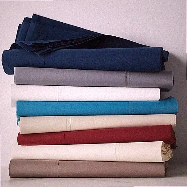 100% Cotton 600 Thread Count Solid Luxury Flat Sheet Only