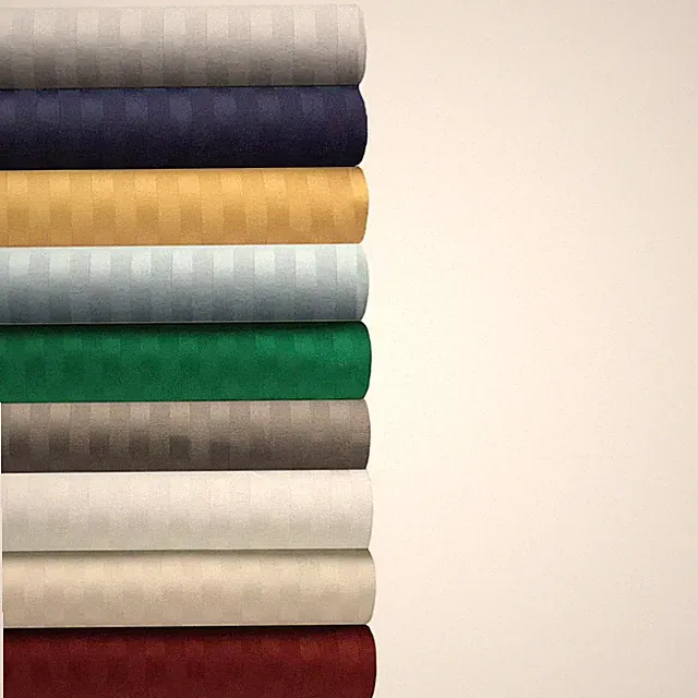 100% Cotton 600 Thread Count Stripe 4-Piece Luxury Sheet Set