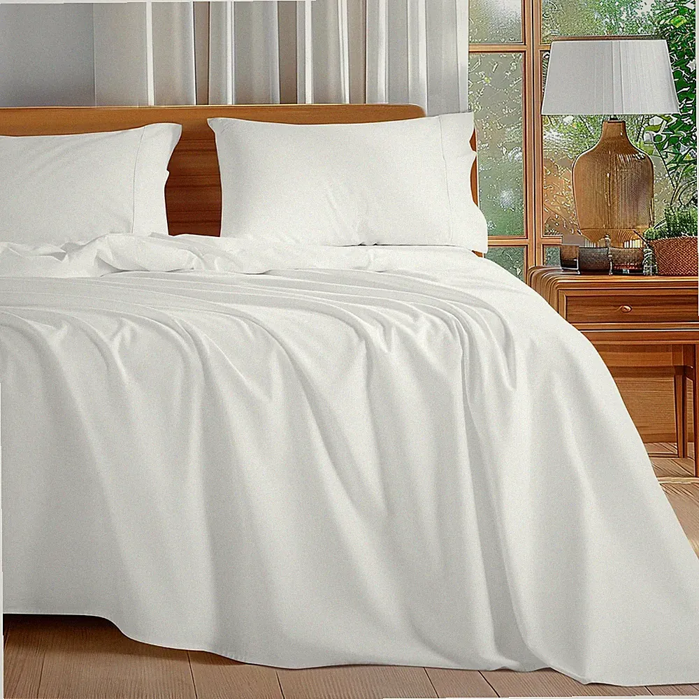 100% Cotton Sheets Set - 600 Thread Count，Luxury Egyptian Cotton Bed