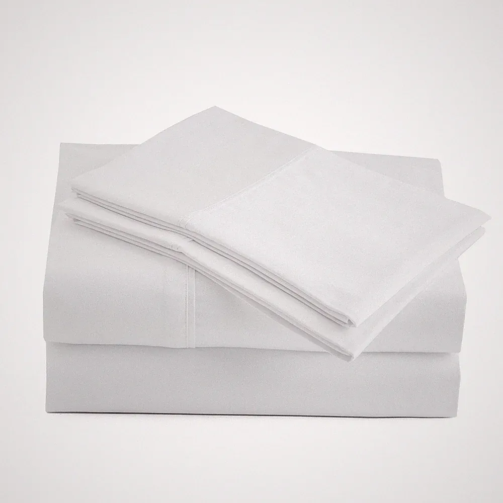 600 Thread Count Sateen Full Sheet Set - 100% Peruvian Pima Cotton, 4 Piece (...