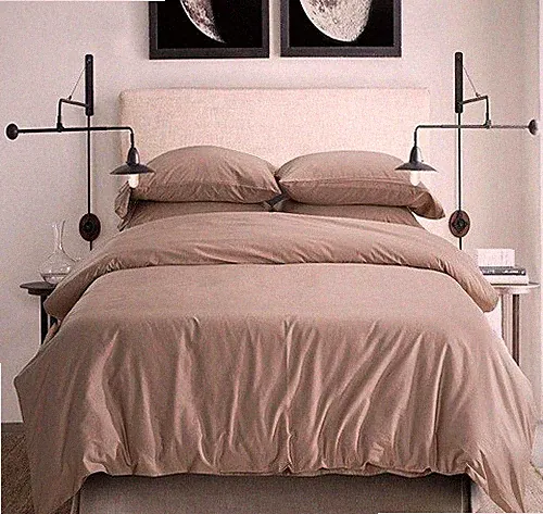 600 THREAD COUNT US~ ALL SIZE 100% EGYPTIAN COTTON BEIGE SOLID