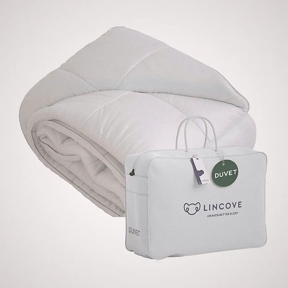 Lincove Down Comforter - Duvet, 600 Thread Count, 100% Cotton Sateen