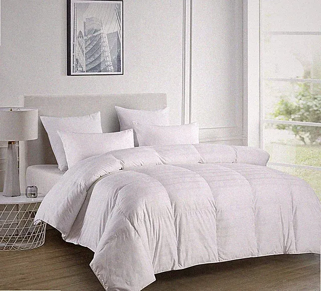 Luxury 600 Thread Count Oversized Down Alternative Comforter, King, White