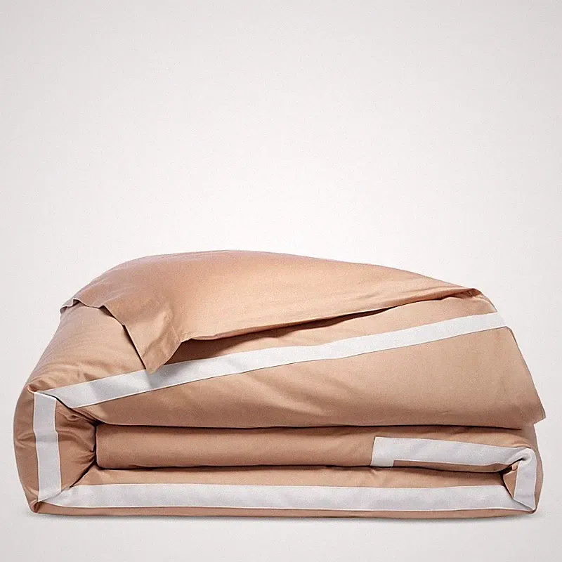 Matouk Alessandra Duvet Cover Full/Queen Ambrosia/Bone 600 Thread Count