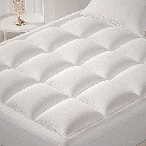 Queen Mattress Topper -600GSM Extra Thick Cooling & 600G-Queen White